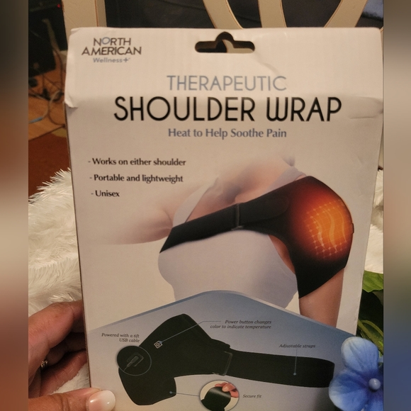 Therapeutic Shoulder Wrap. Heat to Help Soothe Pain - Picture 7 of 8